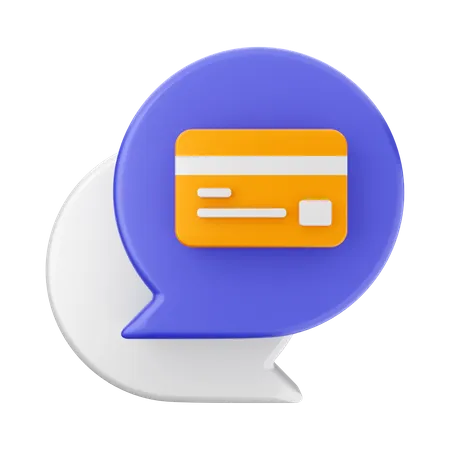 Chat Payment  3D Icon