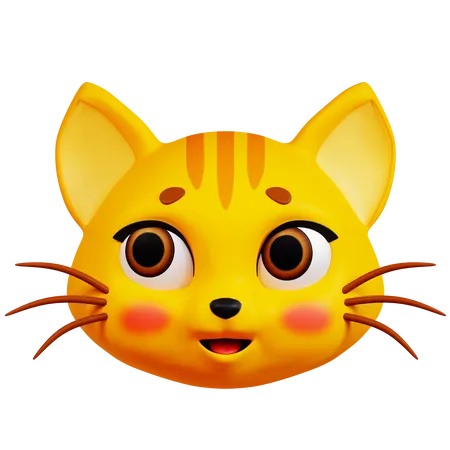 Chat qui pense  3D Icon