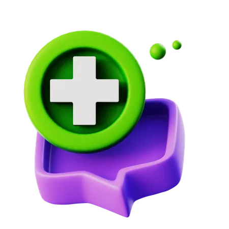 Chat positive  3D Icon