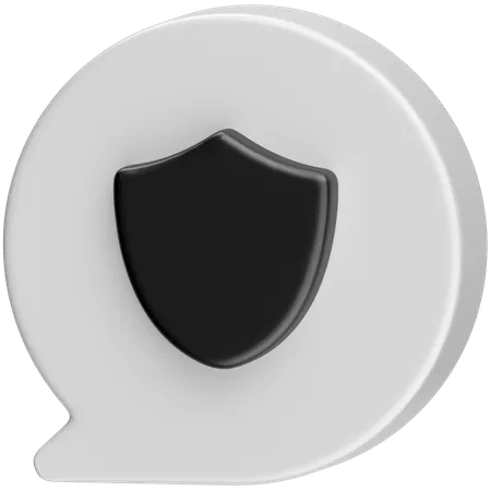 Chat Privacy  3D Icon