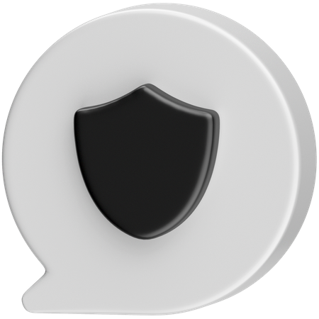 Chat Privacy  3D Icon