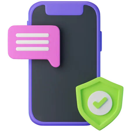 Chat Protection 3D Icon