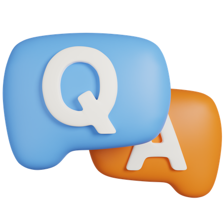 Chat Q&A Mark 3D Icon