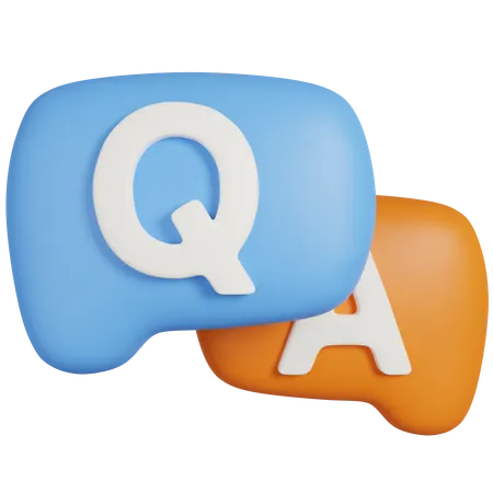 Chat Q&A Mark 3D Icon