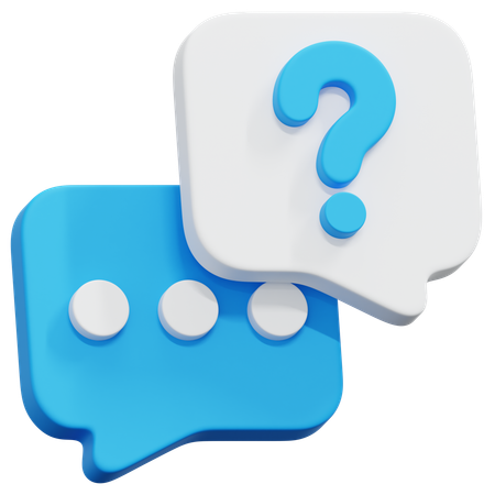 Chat Question  3D Icon
