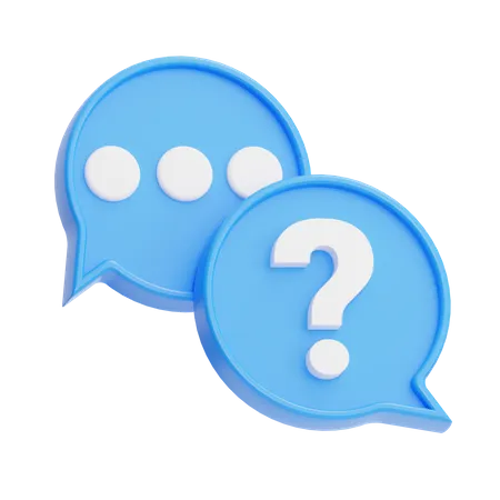 Chat Question  3D Icon