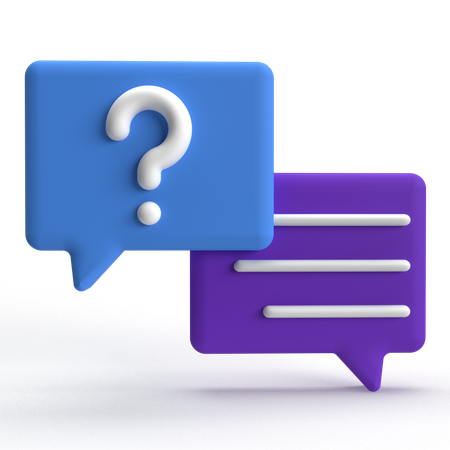 Chat Question  3D Icon