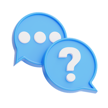 Chat Question 3D Icon