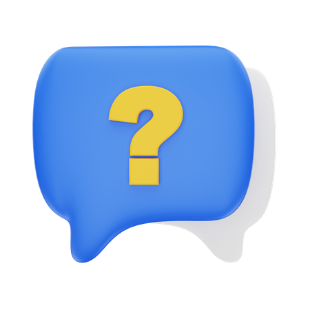 Chat Question  3D Icon