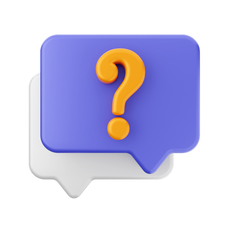 Chat question mark 3D Icon