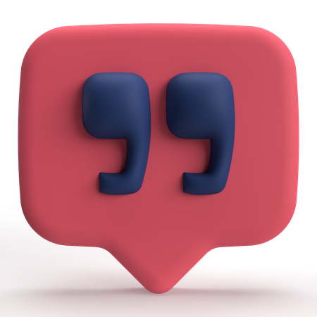 チャット引用  3D Icon