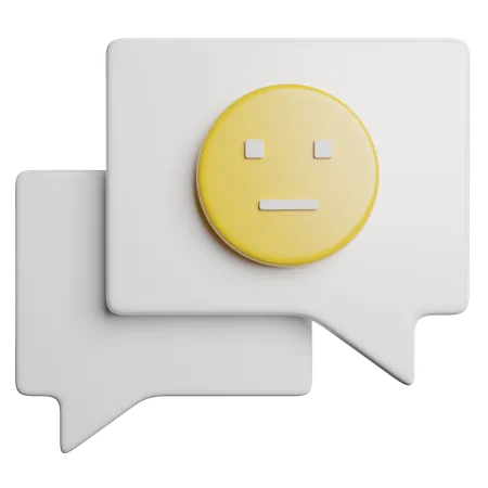 Chat-Reaktion  3D Icon