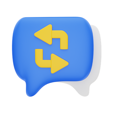 Chat Restore  3D Icon