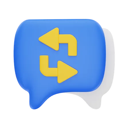 Chat Restore  3D Icon