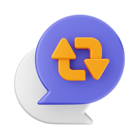 Chat Restore  3D Icon