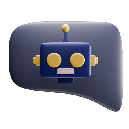 Chat de robots  3D Icon