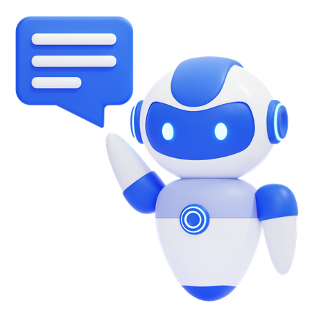 채팅 로봇  3D Icon