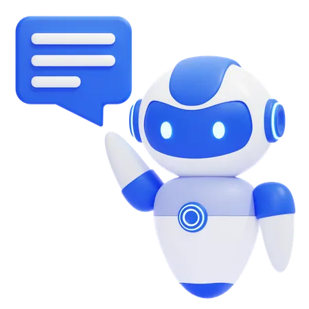 채팅 로봇  3D Icon