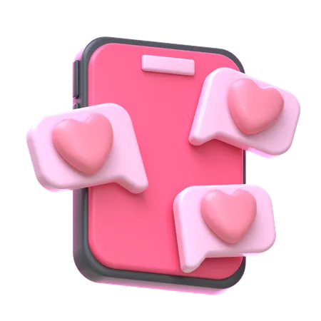 Charla romantica  3D Icon