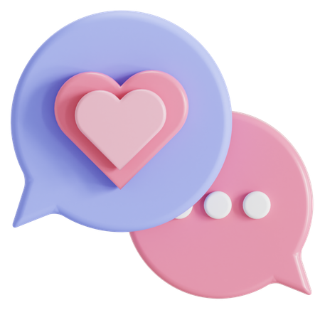 Charla romantica  3D Icon