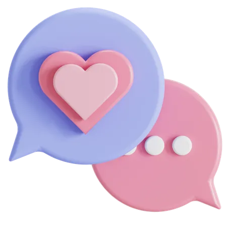 Charla romantica  3D Icon