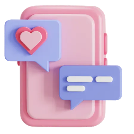 Charla romantica  3D Icon