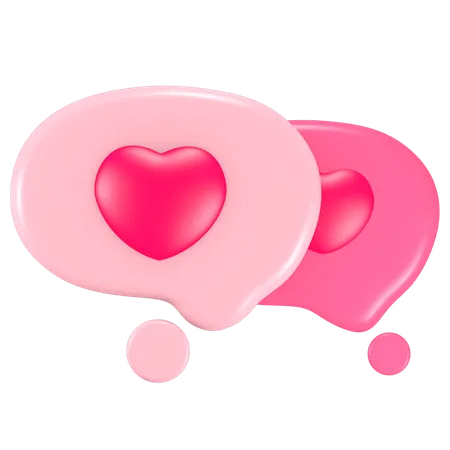 Charla romantica  3D Icon