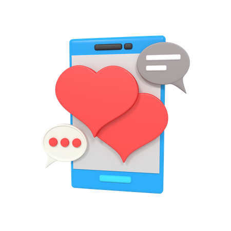 Charla romantica  3D Icon