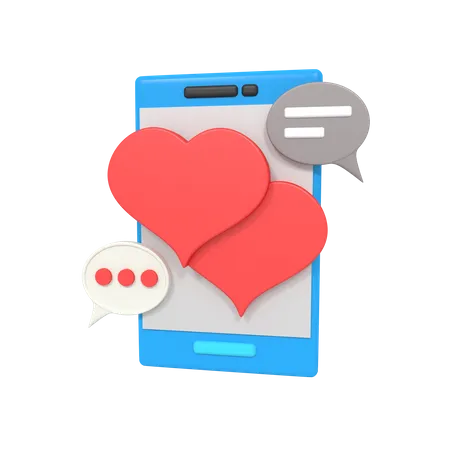 Charla romantica  3D Icon