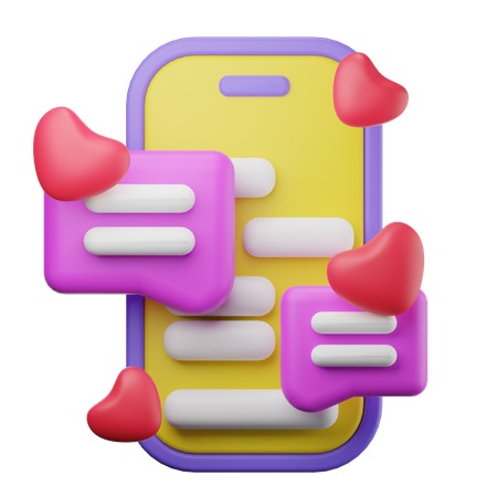 Charla romantica  3D Icon