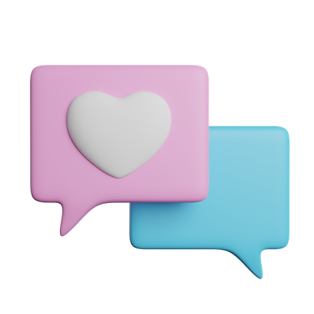 Charla romantica  3D Icon