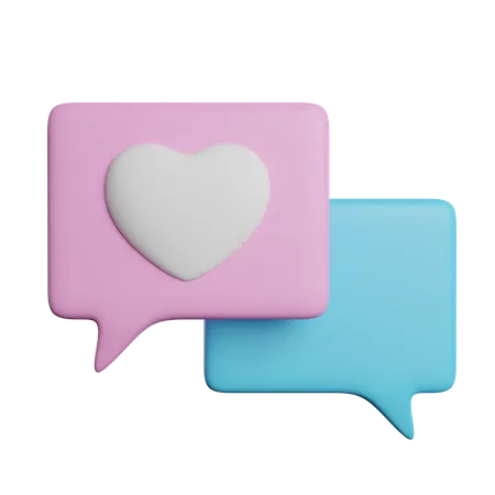 Charla romantica  3D Icon