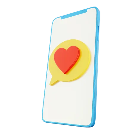 Conversation romantique  3D Icon