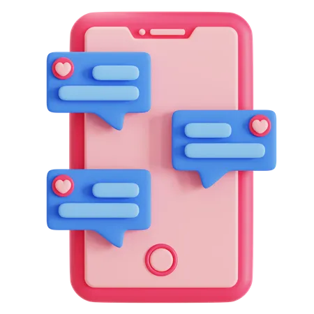 Conversation romantique  3D Icon