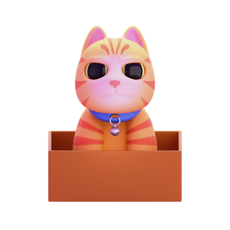 Chat roux  3D Icon