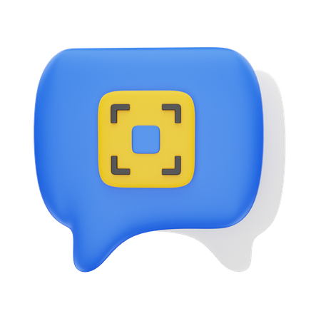 Chat Scan  3D Icon