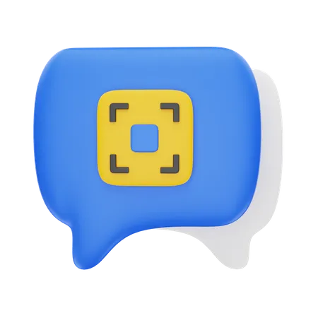 Chat Scan  3D Icon