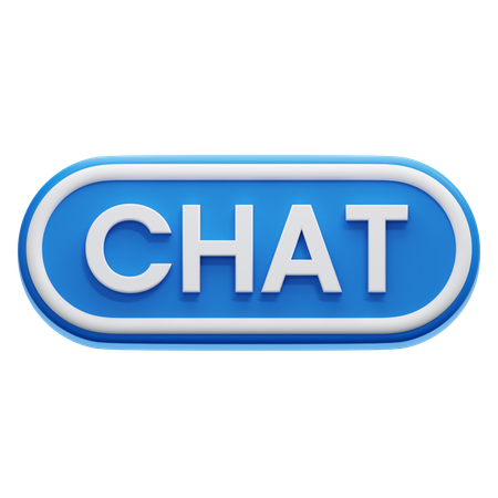 Chat-Schaltfläche  3D Icon