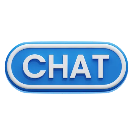 Chat-Schaltfläche  3D Icon