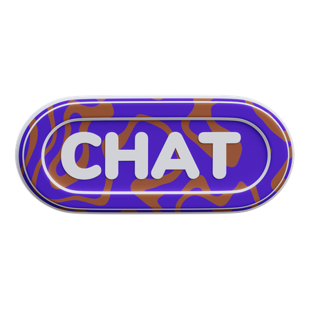 Chat-Schaltfläche  3D Icon