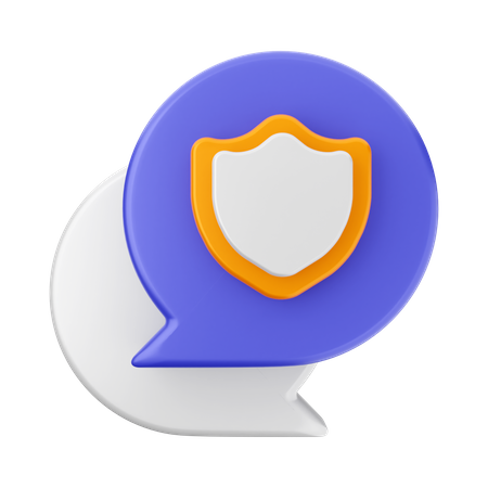 Chat-Schild  3D Icon