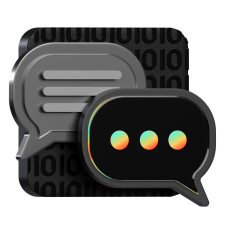 Chat-Schnittstelle  3D Icon