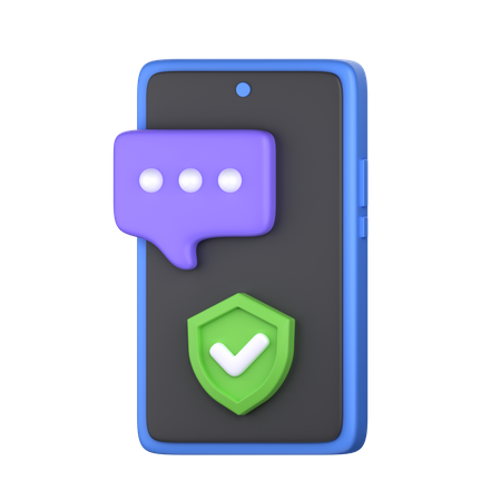 Chat-Schutz  3D Icon