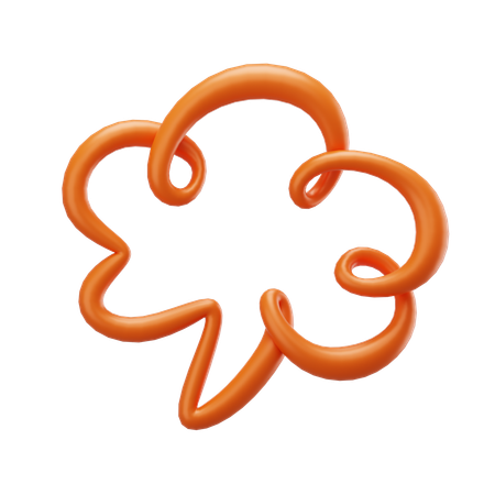 Chat Scribble  3D Icon