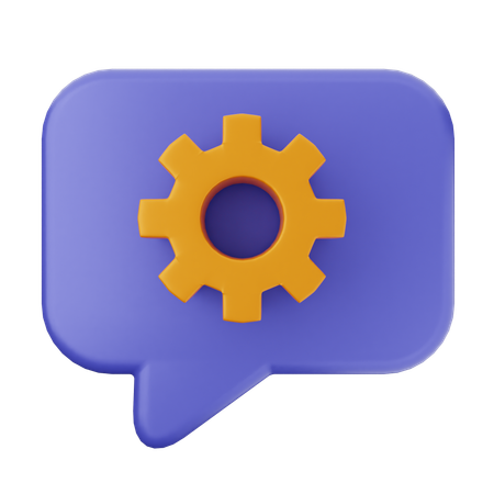 Chat Setting  3D Icon