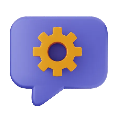 Chat Setting  3D Icon