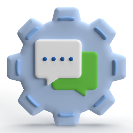 Chat Setting  3D Icon