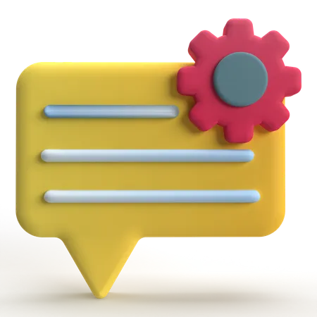 Chat Setting  3D Icon