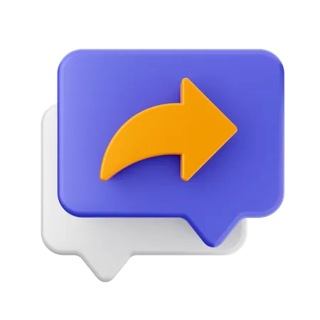 Chat share 3D Icon