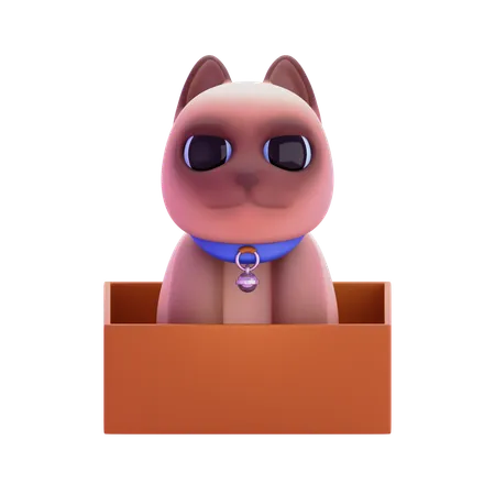 Chat siamois  3D Icon